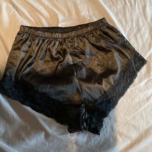 SHEIN satin loungewear shorts